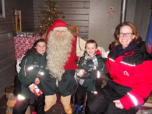 Blogger Fiona and two of her children meet the real Santa on a dream family holiday to Lapland